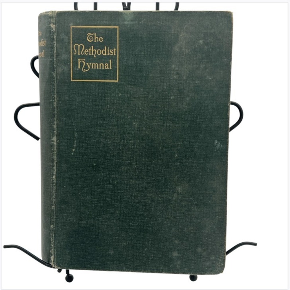 Methodist Hymnal Joint Church Edition Organist Inscribed Antique 1905 Intact